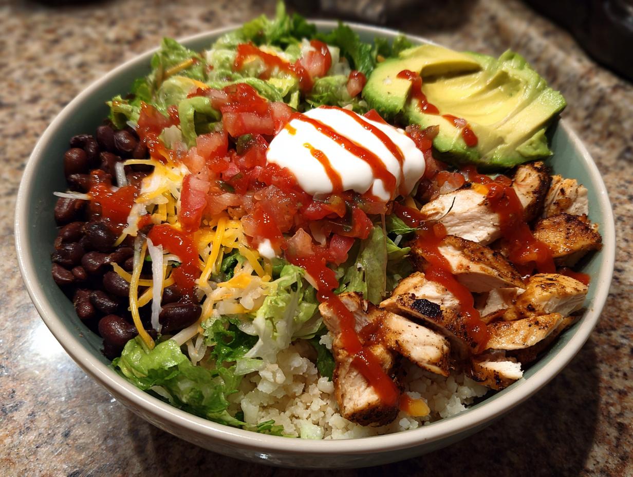 Low Carb Protein Burrito Bowl