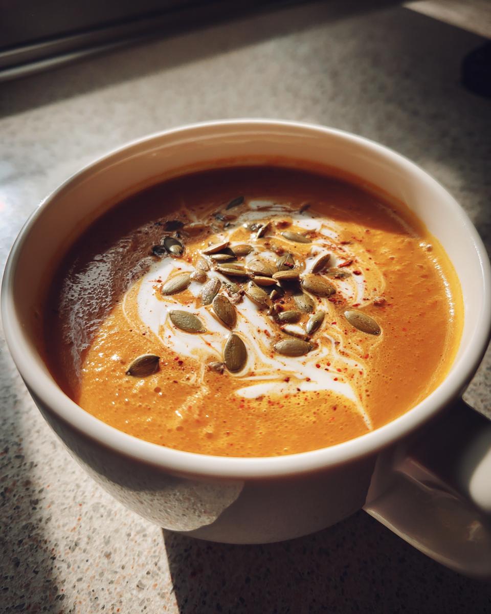 Roasted butternut squash soup - detail 2