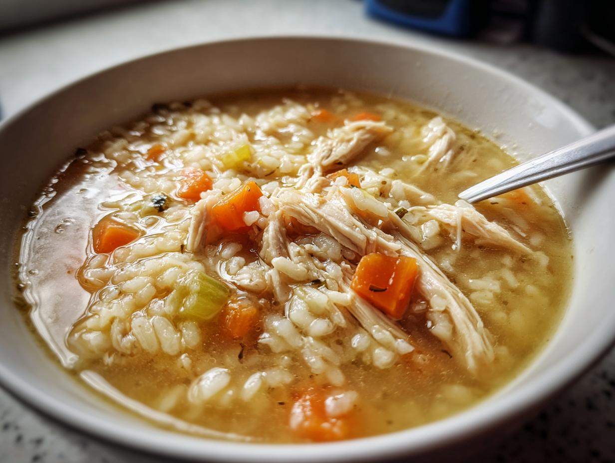 Simple Chicken and Rice Soup
