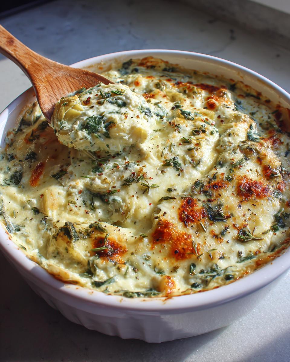 Slow Cooker Spinach Artichoke Dip - detail 2