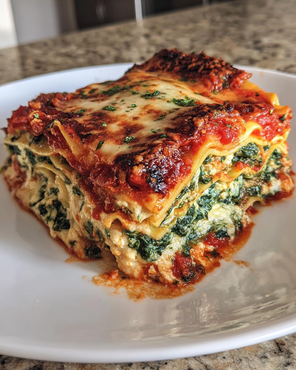 Spinach and Ricotta Lasagna - detail 2