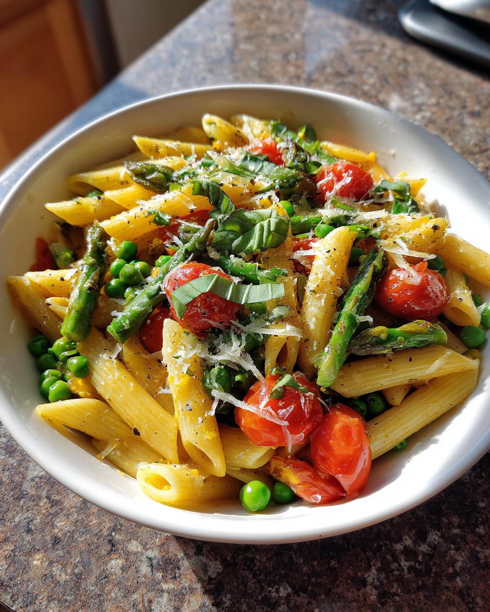 Spring Vegetable Pasta - detail 2