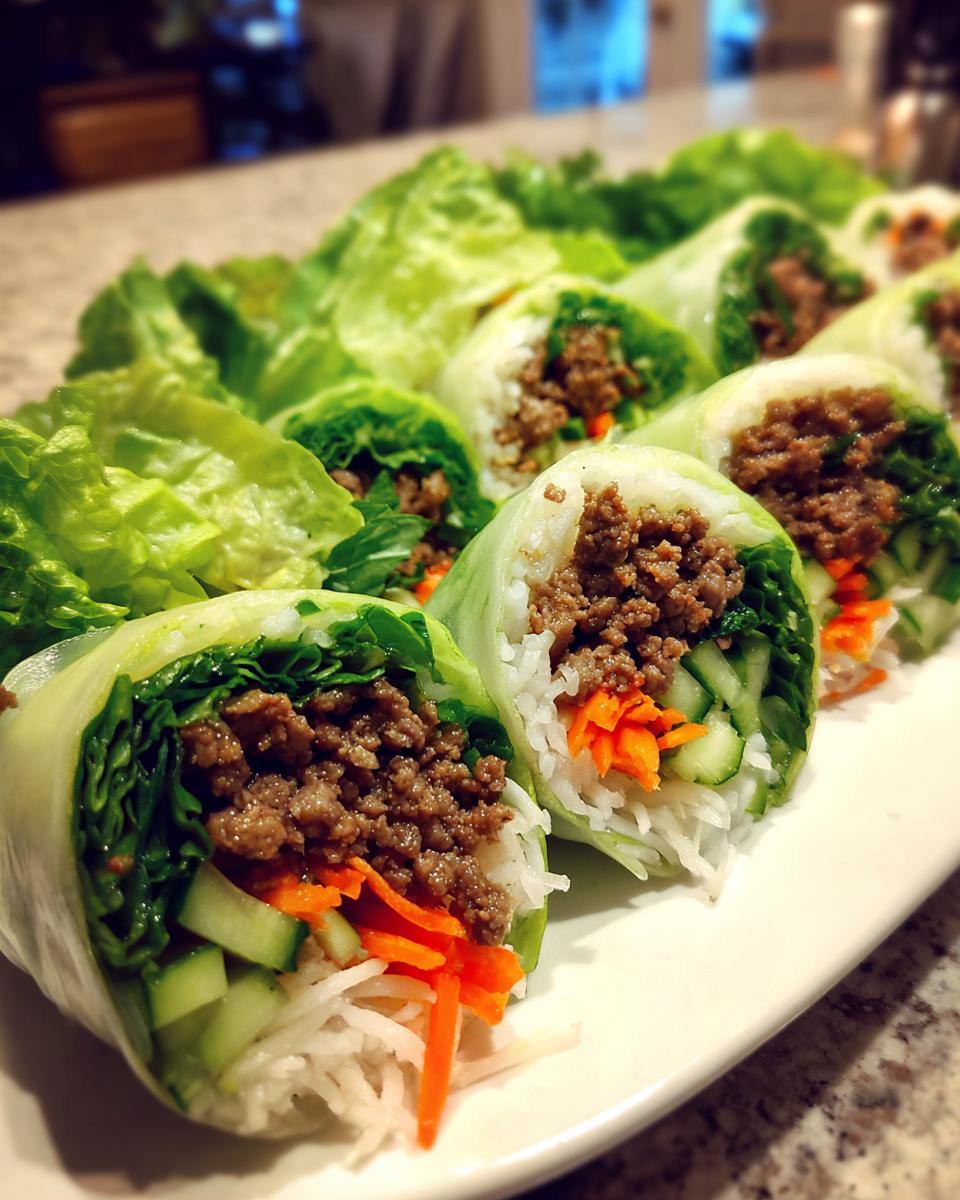 Thai Basil Beef Rolls - detail 2