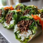 Thai Basil Beef Rolls