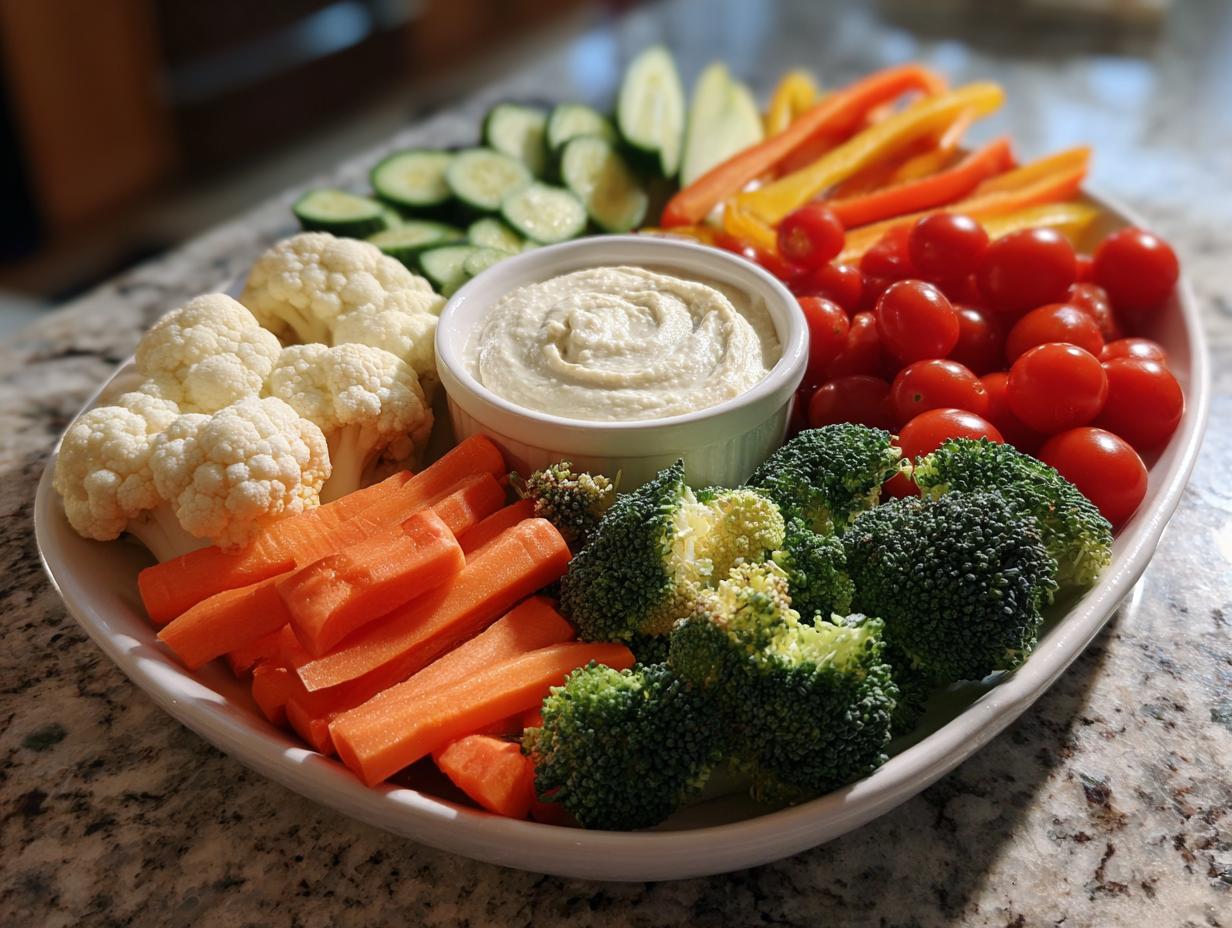 Veggie Platter with Two Dips