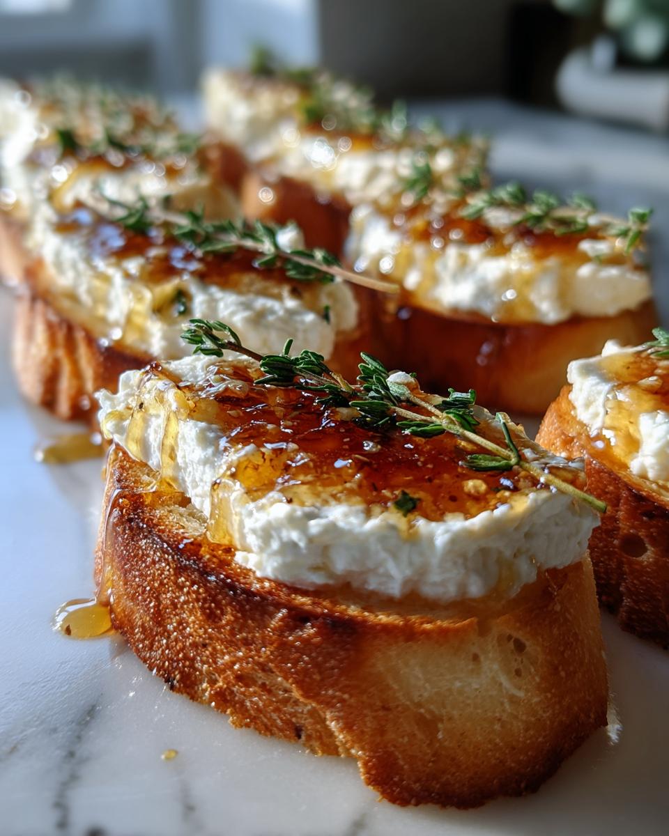 Whipped Feta Crostini with Hot Honey - detail 2
