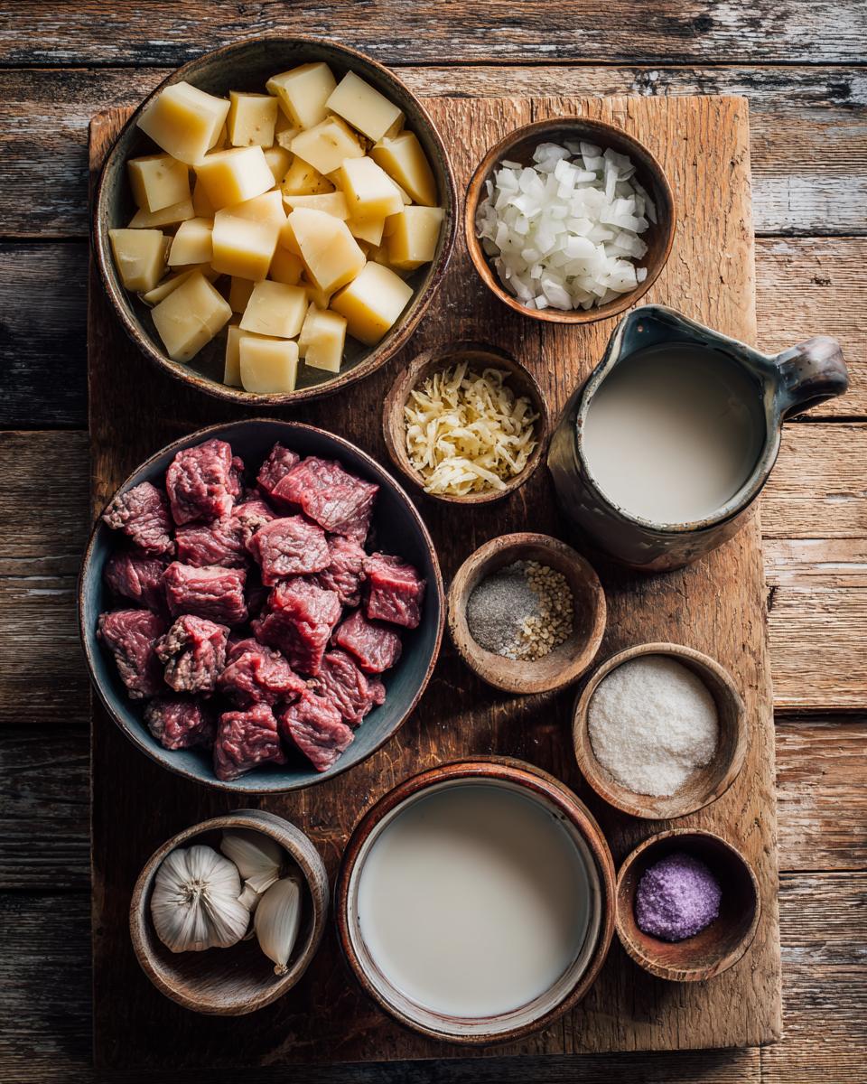 Cheesy Beef & Potato Soup - detail 1