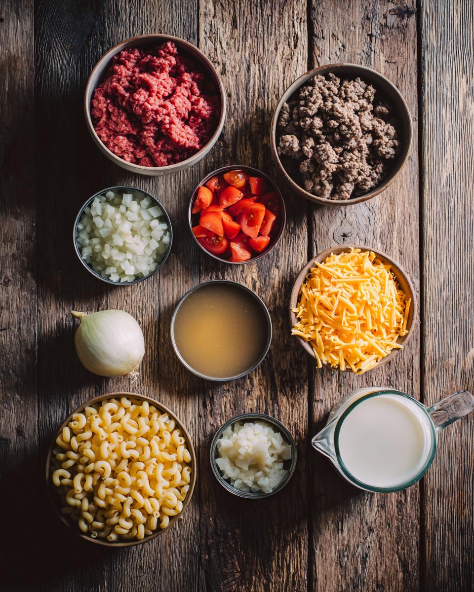 Cozy Cheeseburger Macaroni Soup - detail 1