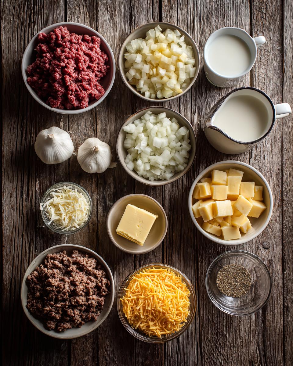 Easy Cheesy Hamburger Potato Soup - detail 1