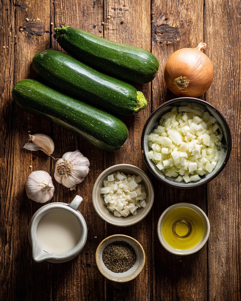 Easy Creamy Zucchini Soup - detail 1