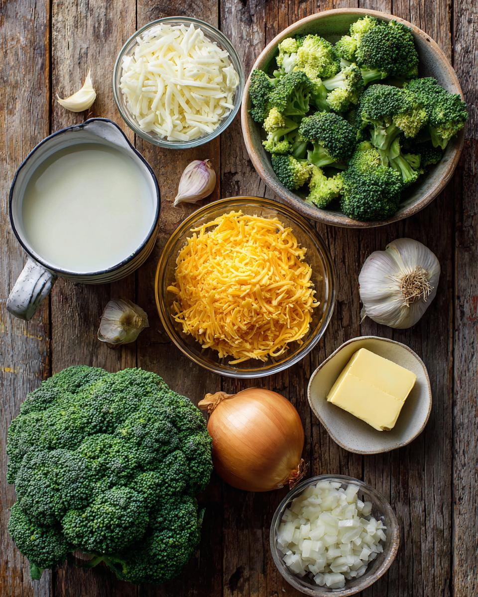 Healthy Broccoli Cheddar Soup - detail 1