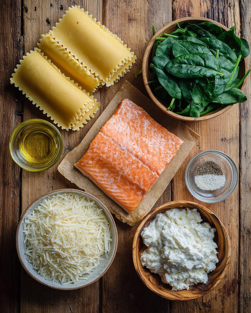 Salmon Alfredo Lasagna Rolls - detail 1