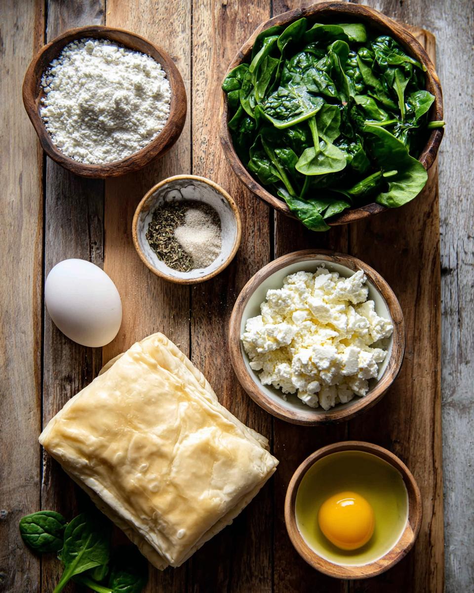 Spinach and Feta Puff Pastry Twists - detail 1