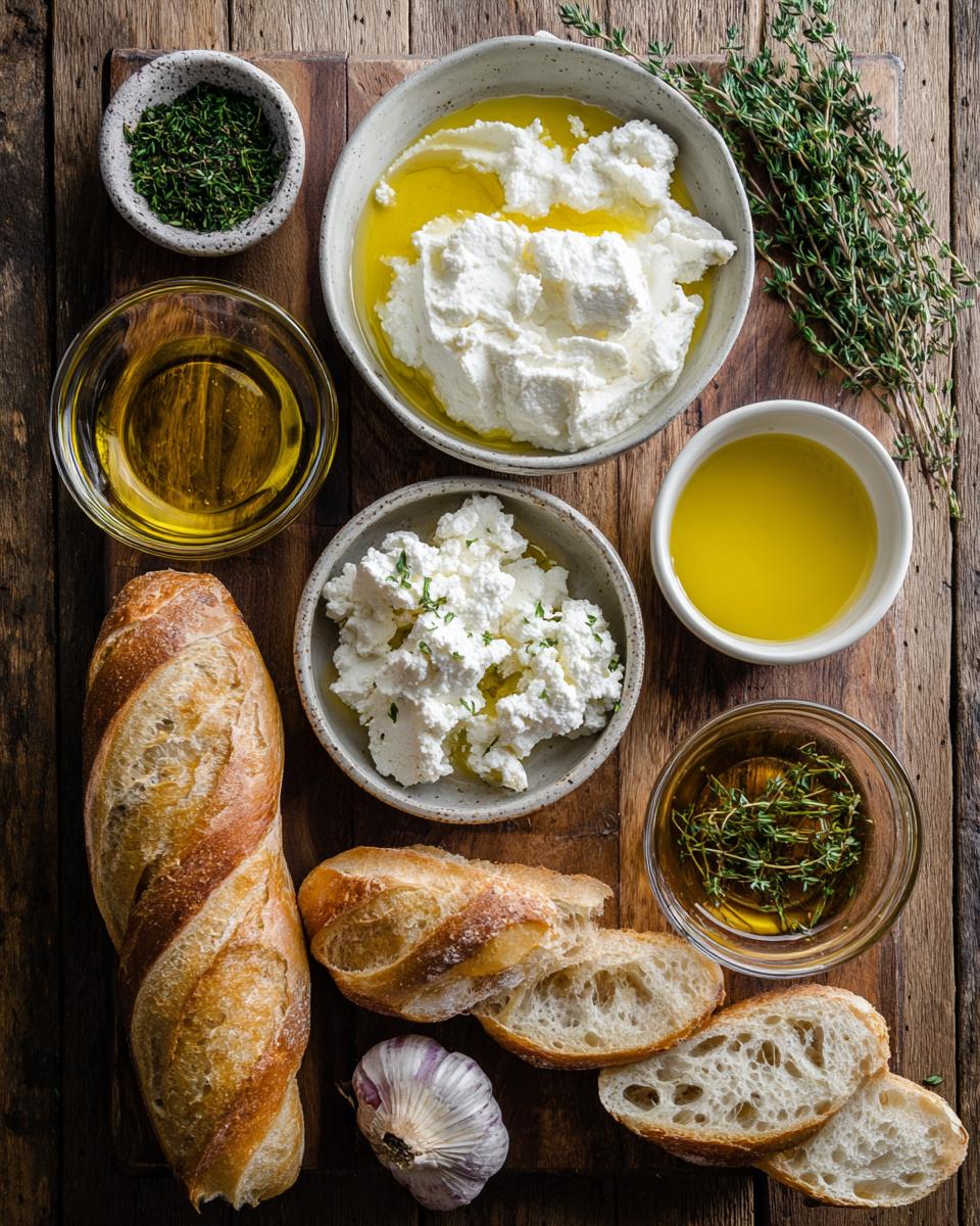 Whipped Feta Crostini with Hot Honey - detail 1
