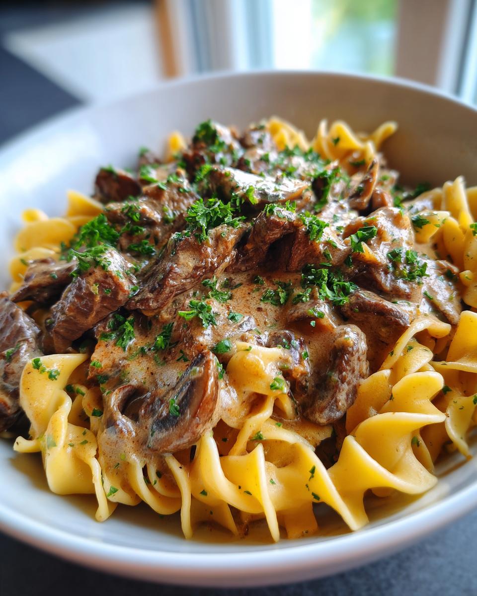 Beef Stroganoff - detail 2