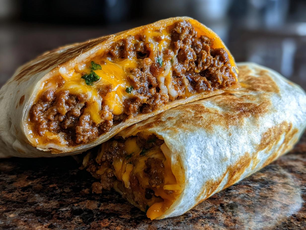 Beef and Bean Burritos