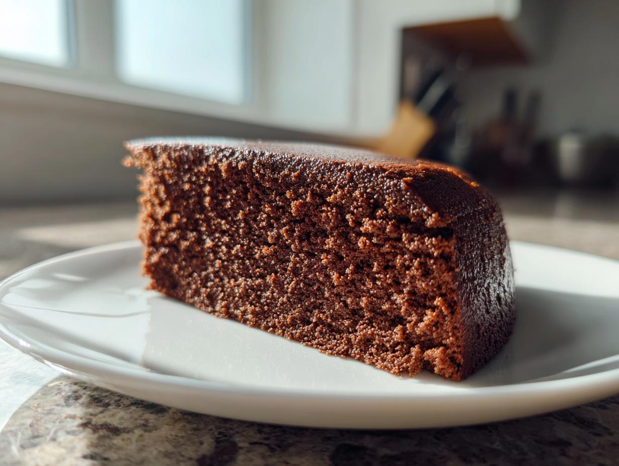 Simple Chocolate Depression Cake