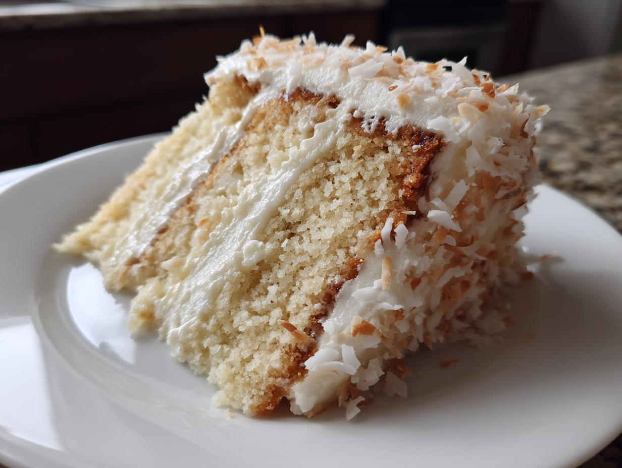 Coconut Layer Cake with Buttermilk