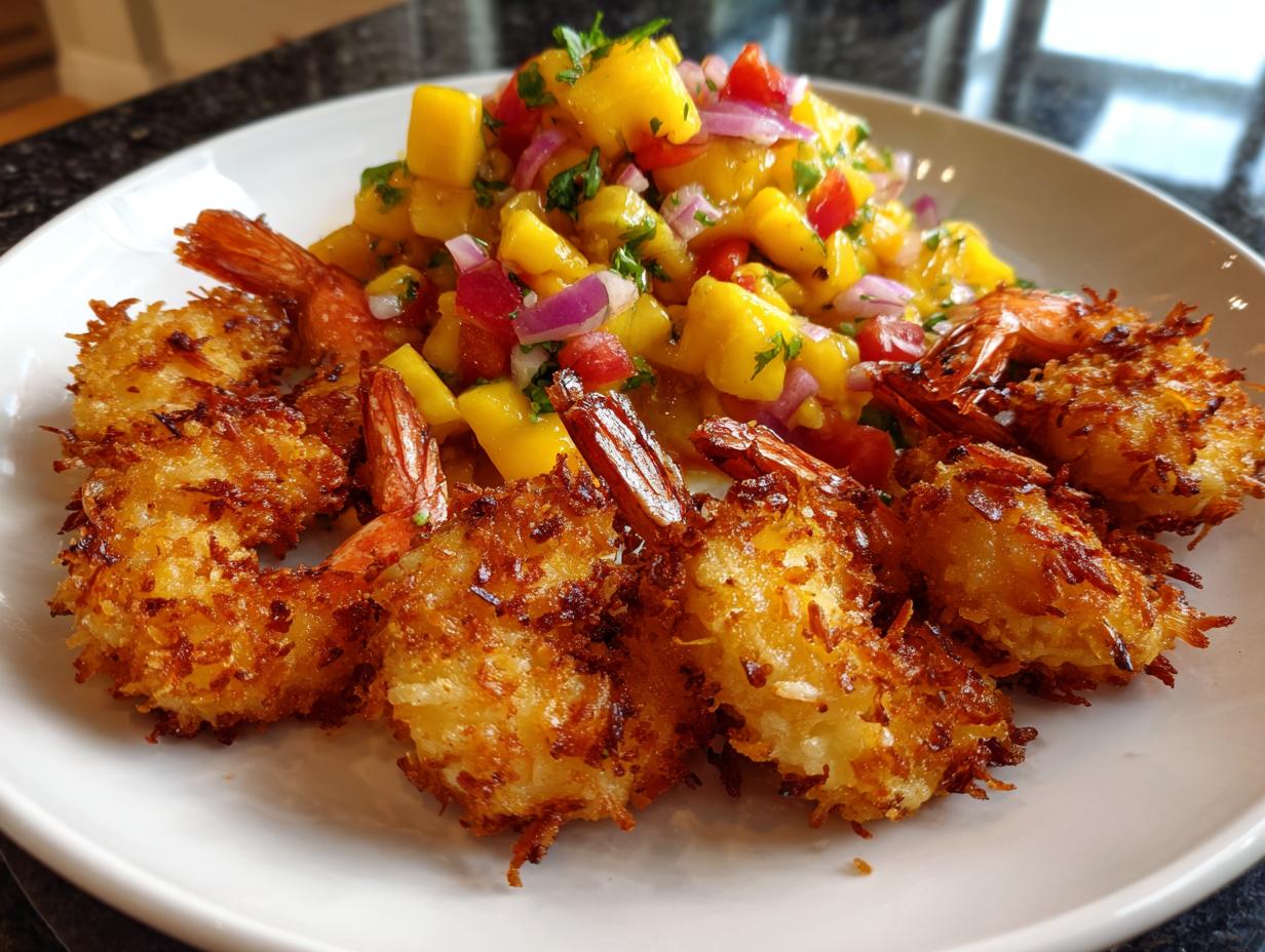 Coconut Shrimp and Mango Salsa