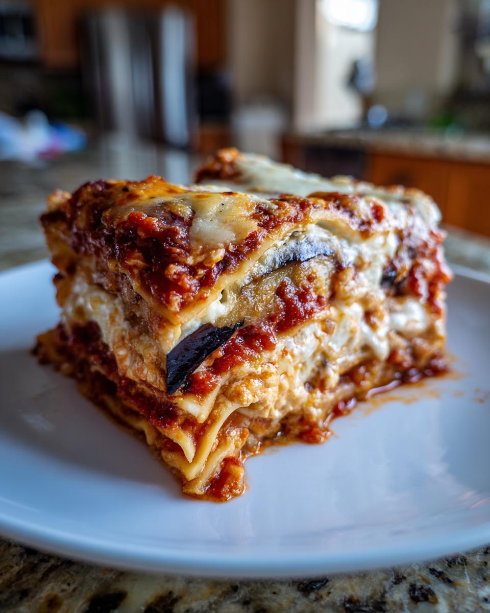 Eggplant Parmesan Lasagna - detail 2