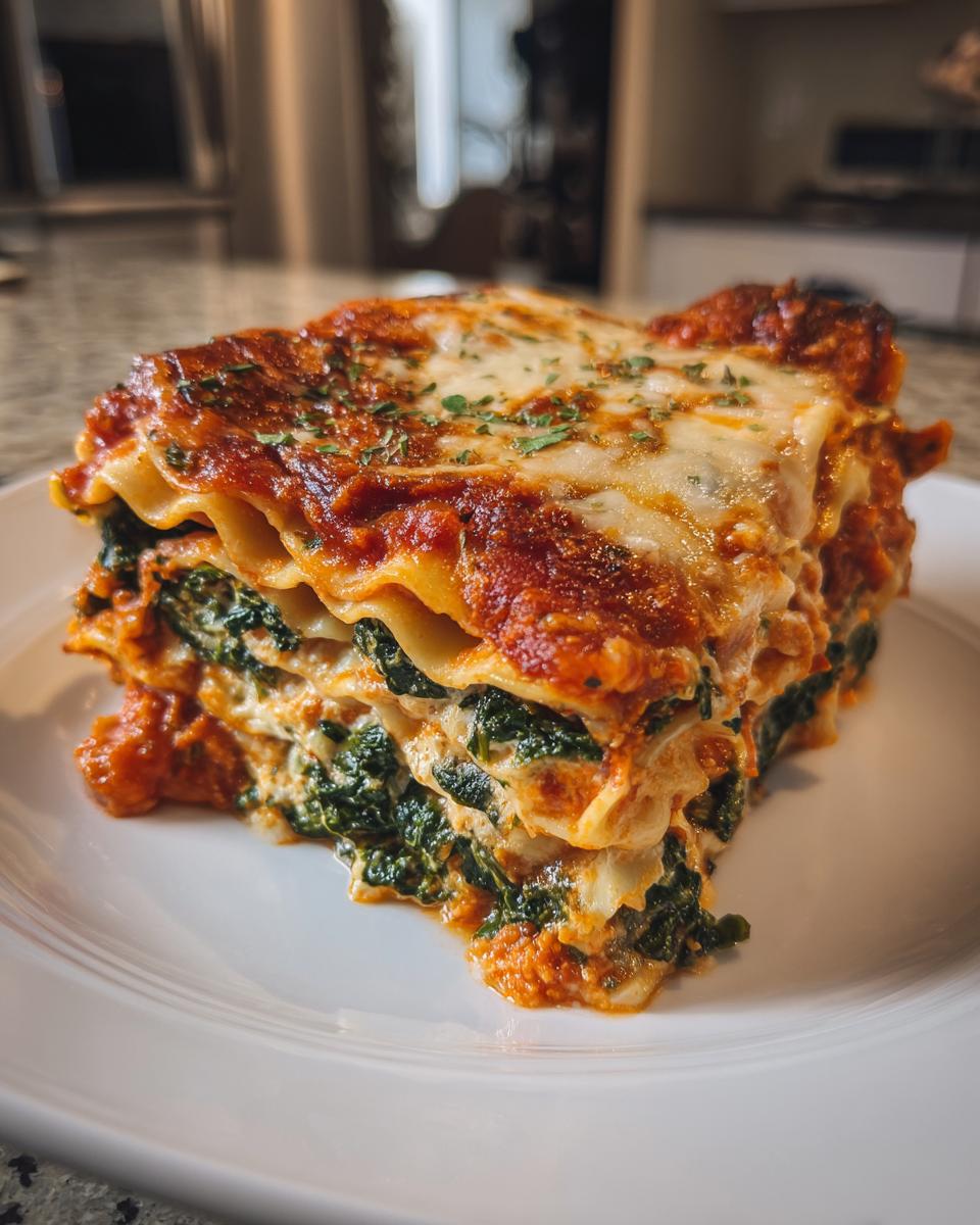 Kale and White Bean Lasagna - detail 2