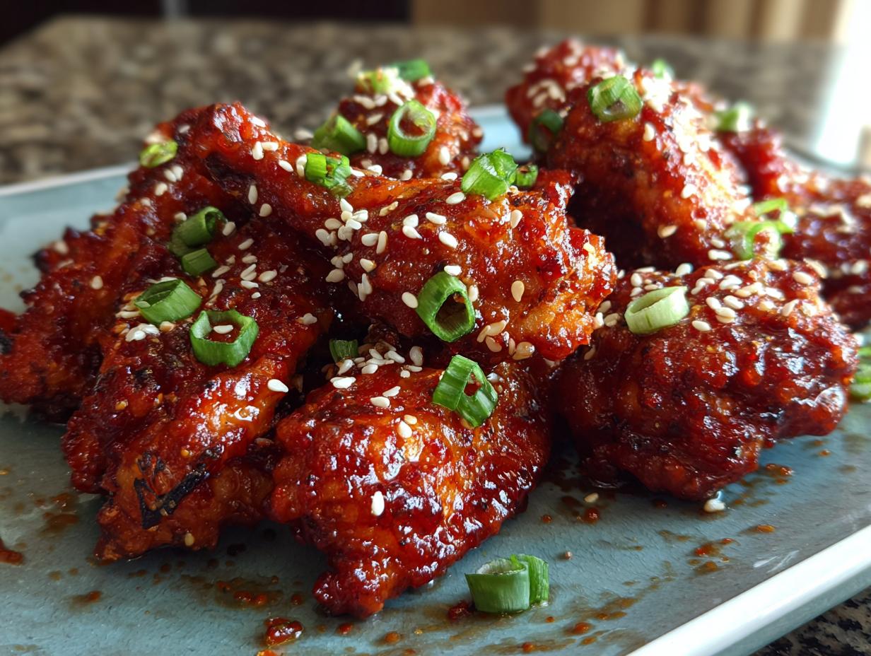 Korean Sticky Chicken Wings