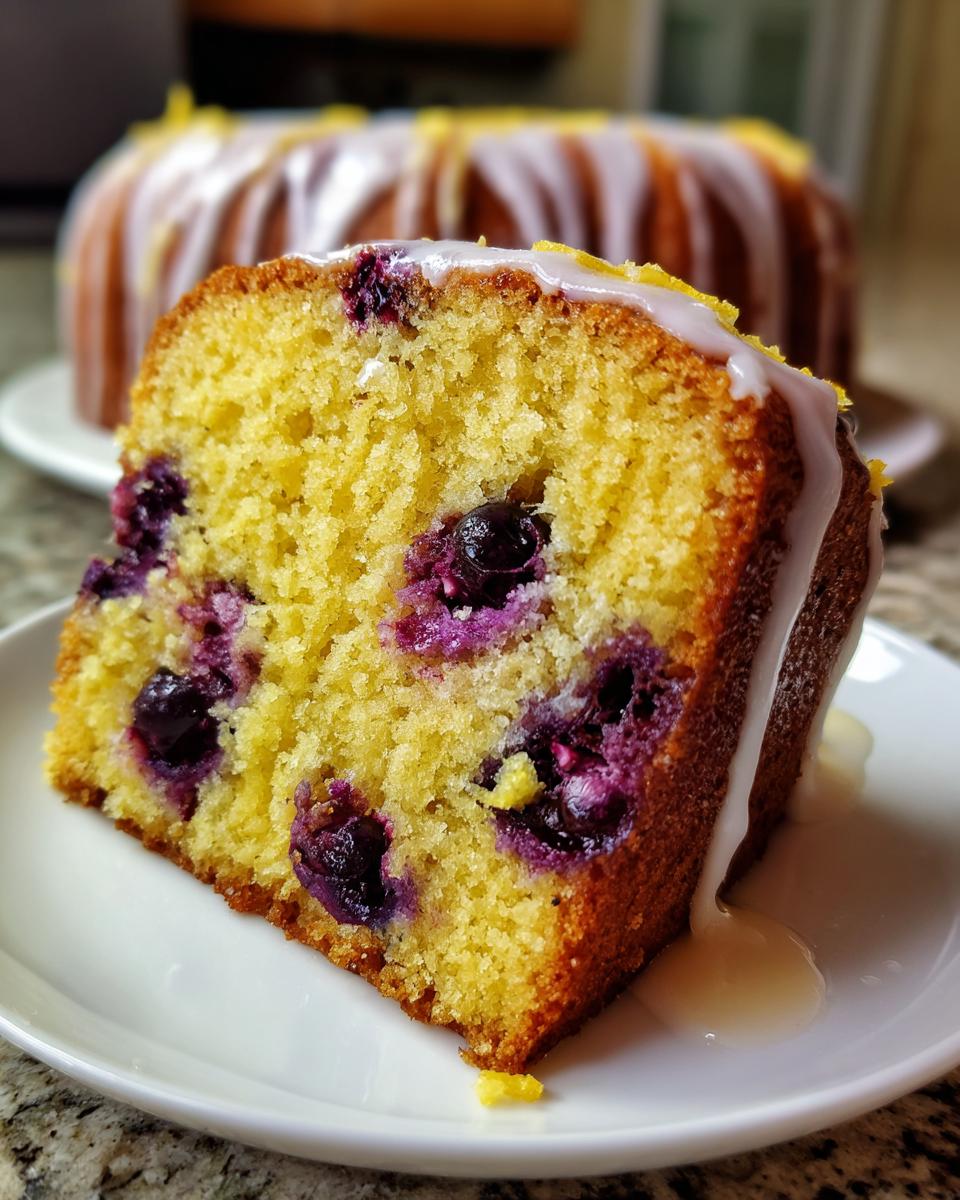 Lemon Blueberry Cake - detail 2
