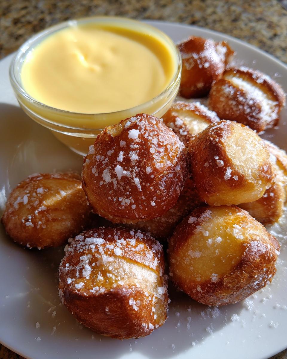 Pretzel Bites with Sharp Cheddar Sauce - detail 2