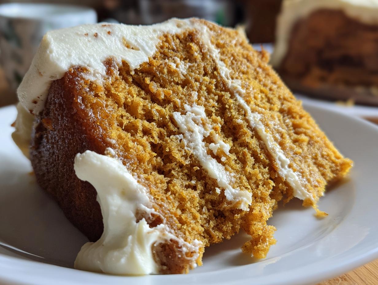 Classic Pumpkin Cake with Cream Cheese Frosting