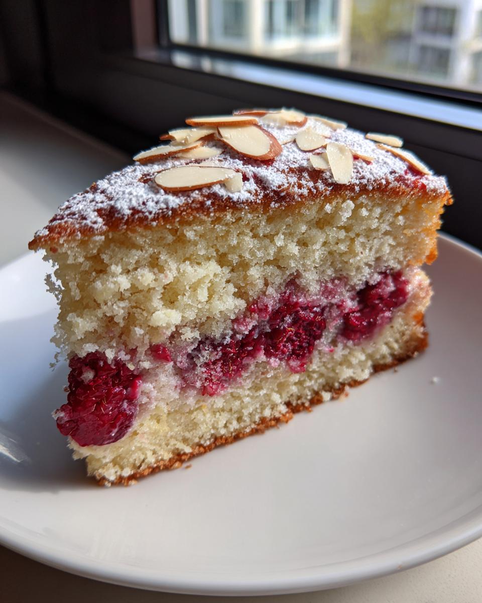 Raspberry Almond Cake - detail 2