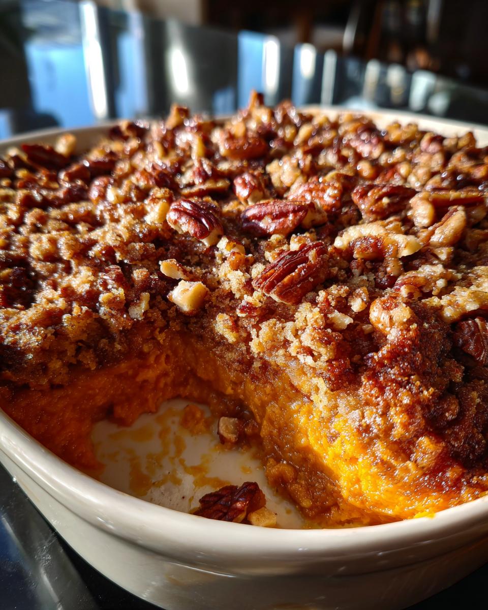 Sweet Potato Casserole with Pecan Topping - detail 2