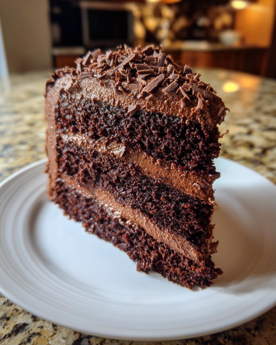 Triple Chocolate Layer Cake - detail 2