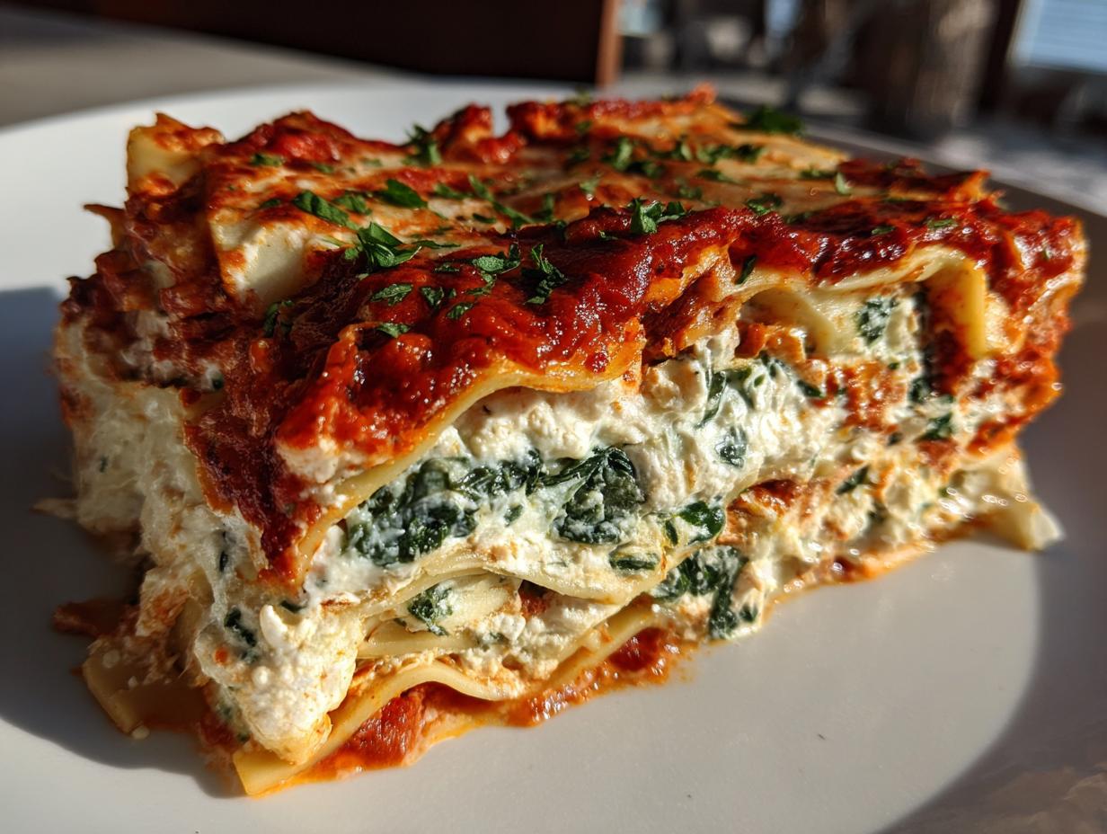 Hearty Vegan Lasagna with Tofu Ricotta