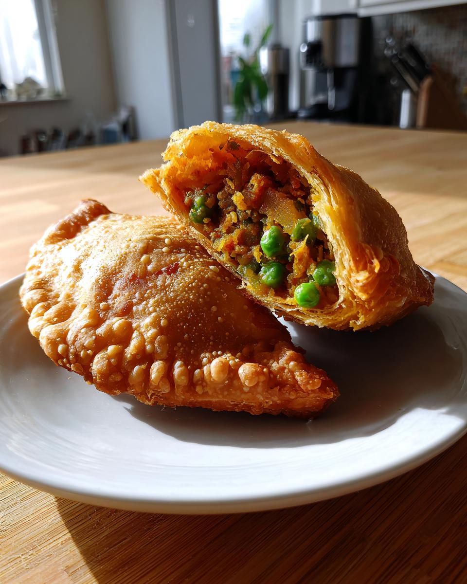 Vegetable Samosas - detail 2