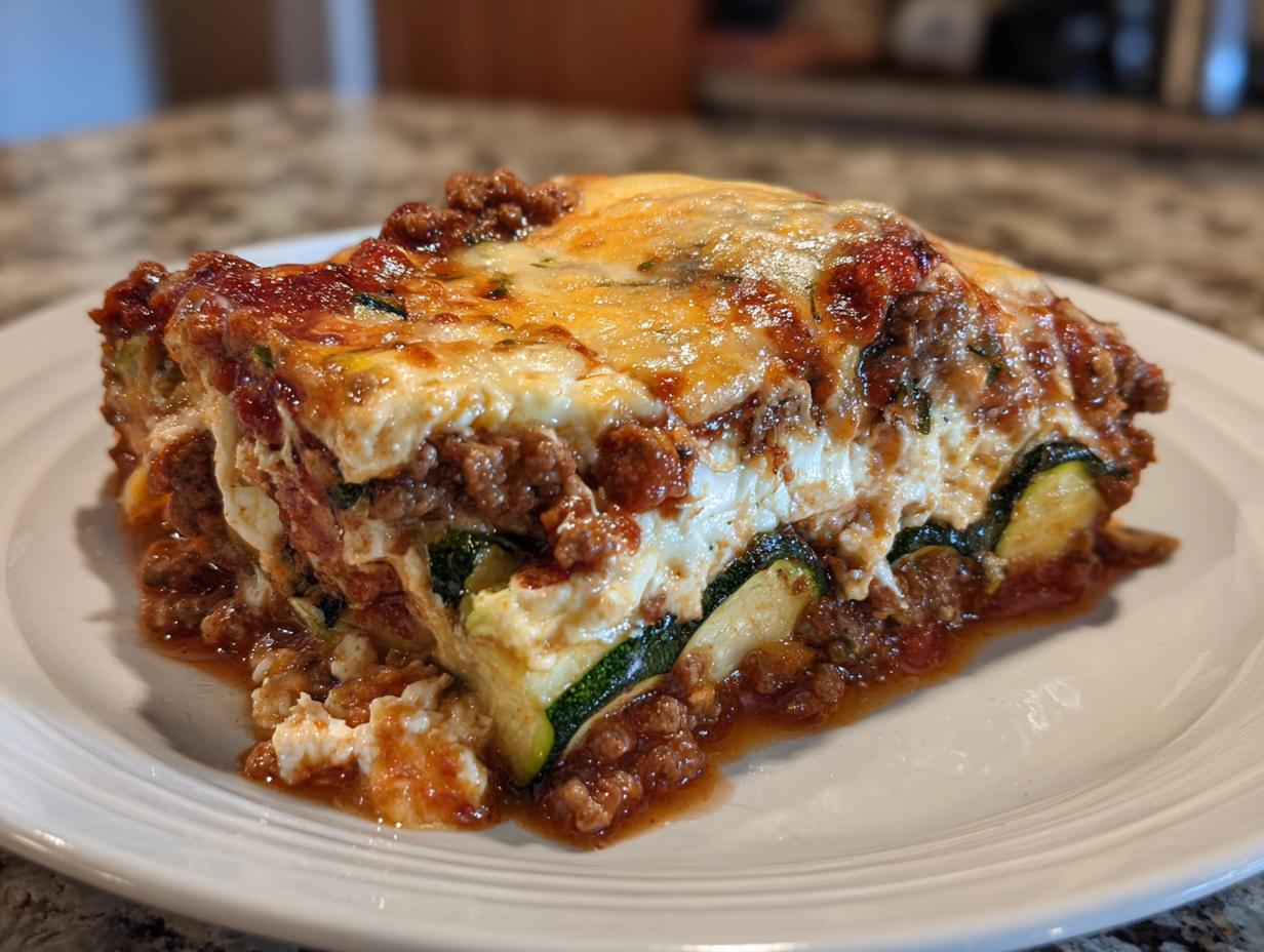 Low-Carb Zucchini Lasagna