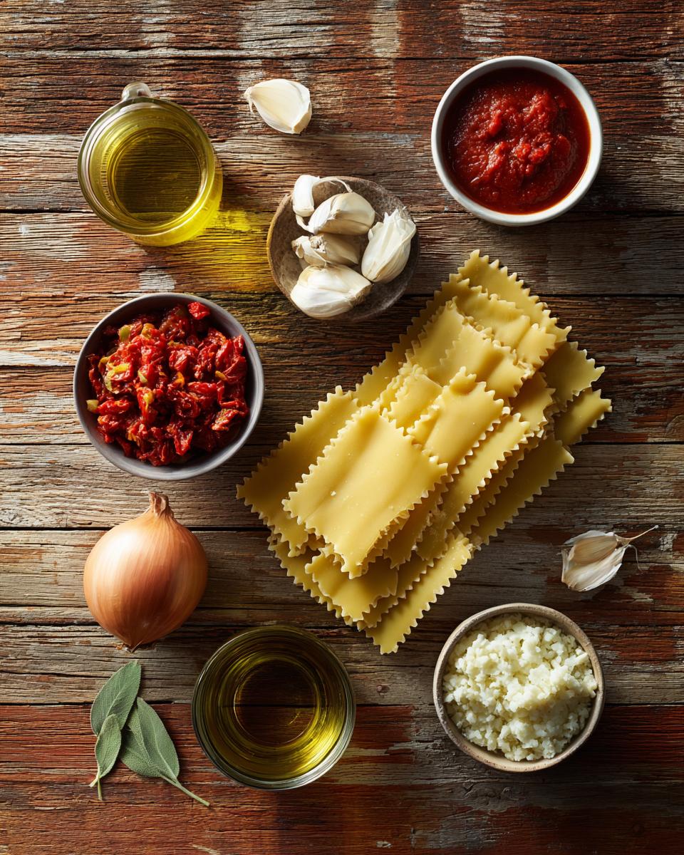 Artichoke and Sun-Dried Tomato Lasagna - detail 1