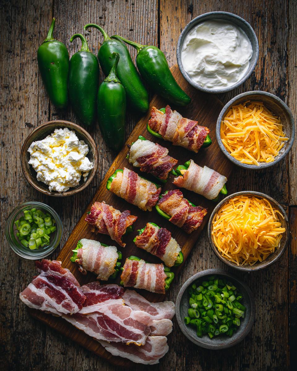 Beef Bacon Wrapped Jalapeño Poppers - detail 1