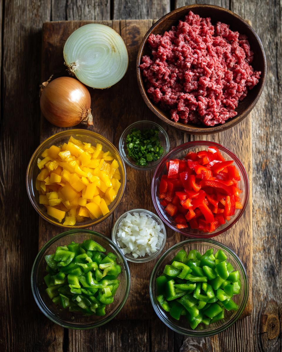 Beef and Pepper Lasagna - detail 1