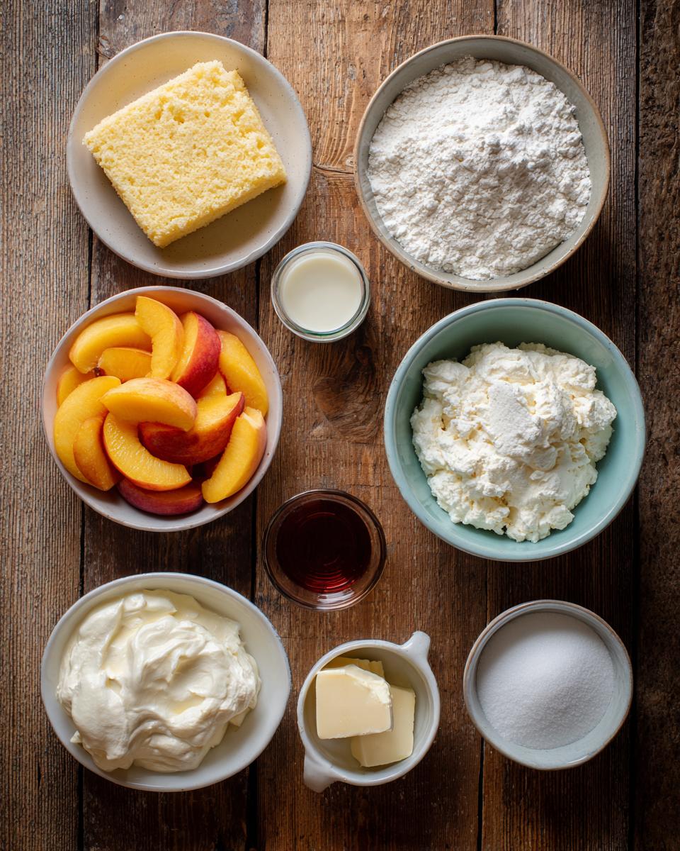 Peaches and Cream Cake - detail 1