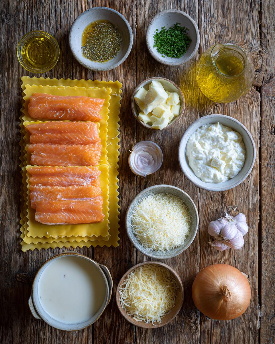 Smoked Salmon Lasagna - detail 1
