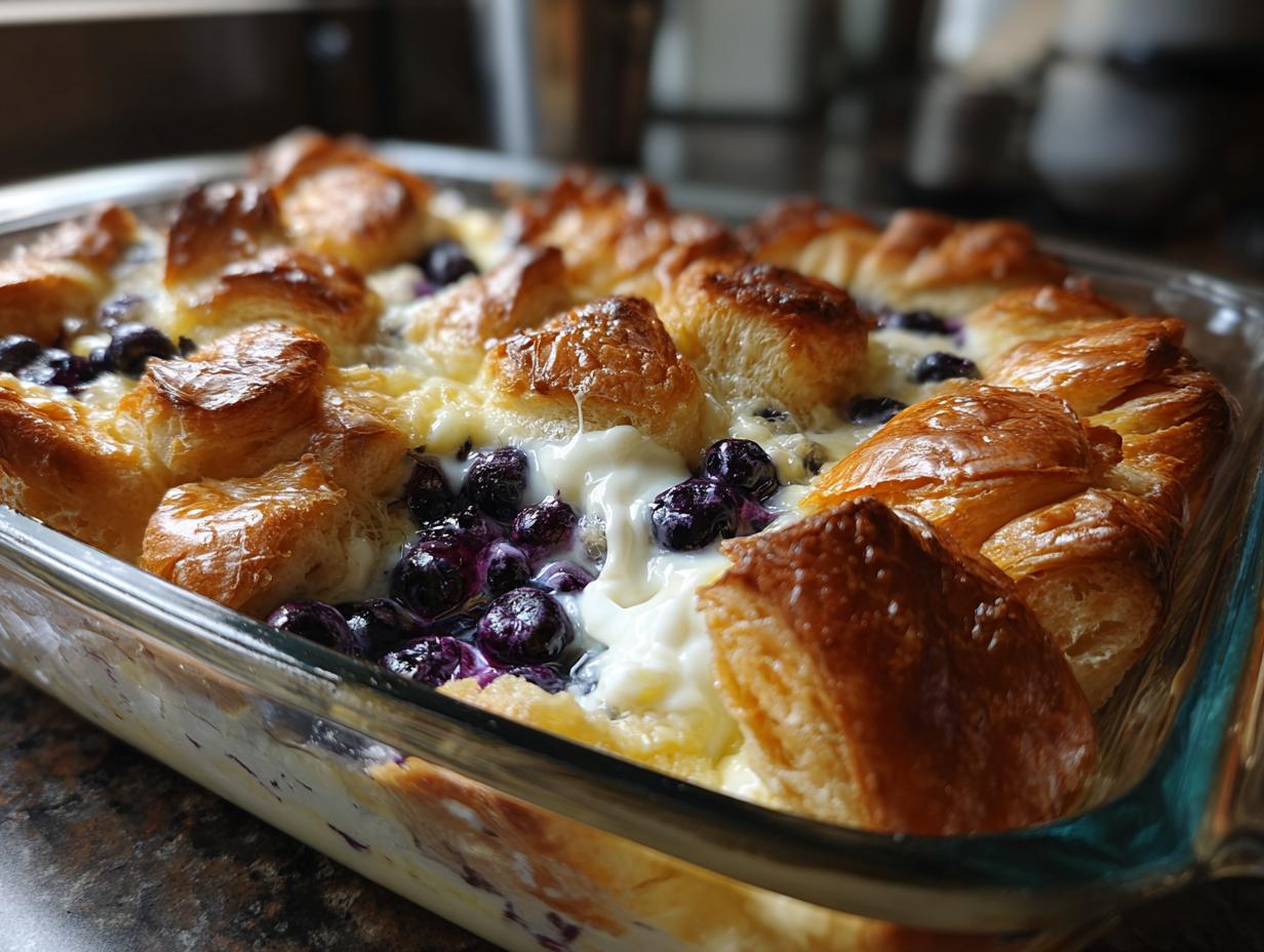 Blueberry Croissant Puff