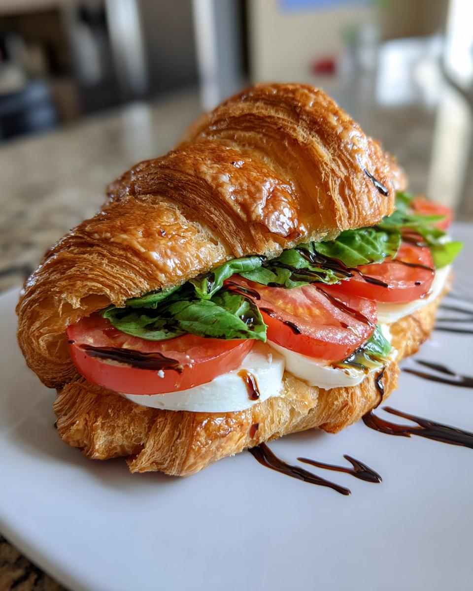 Caprese Croissant Sandwich - detail 2