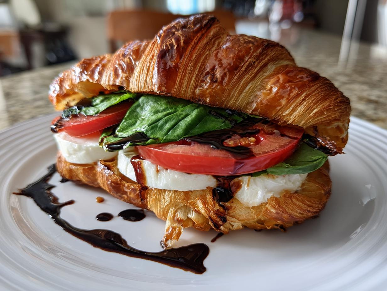 Caprese Croissant Sandwiches