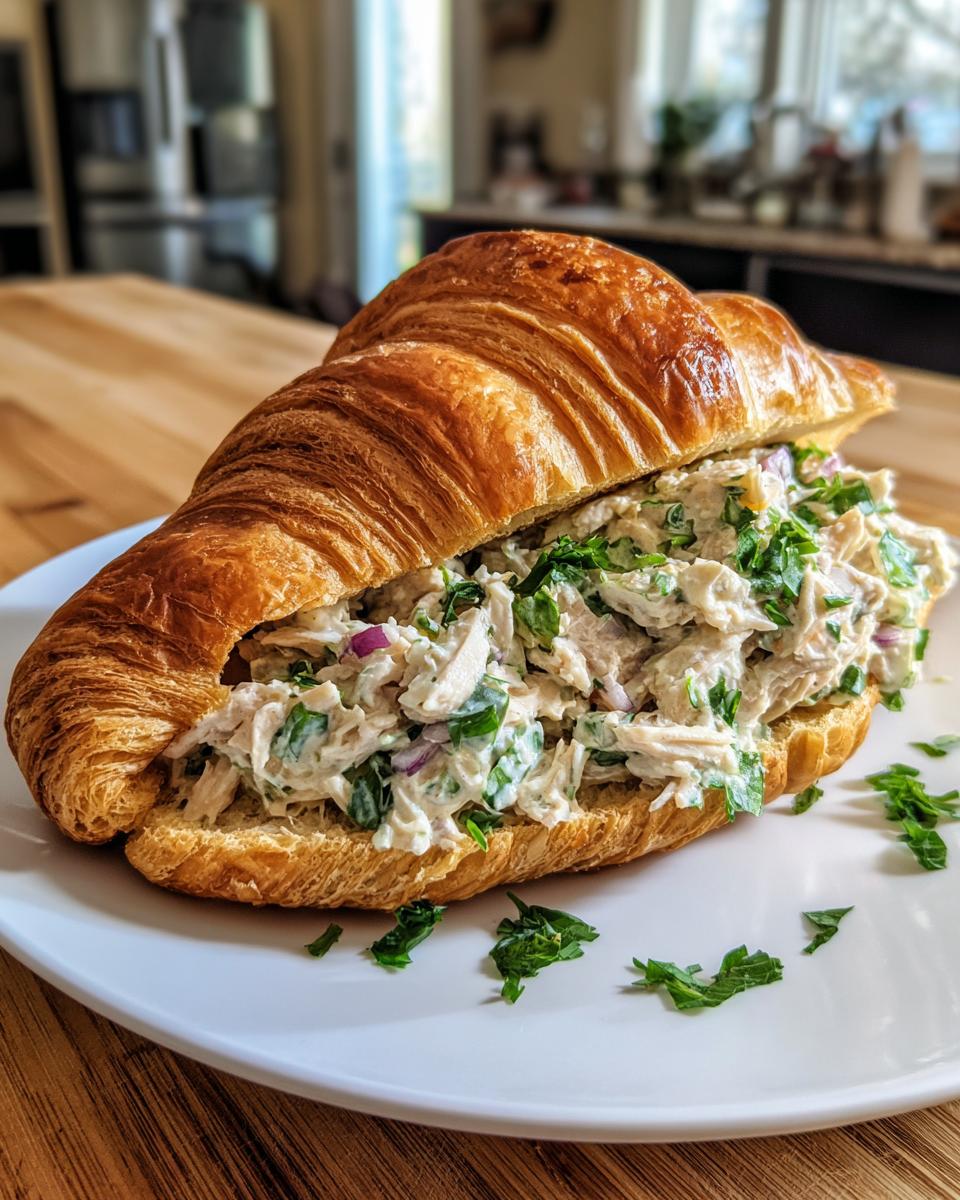 Chicken Salad Croissant Sandwiches - detail 2