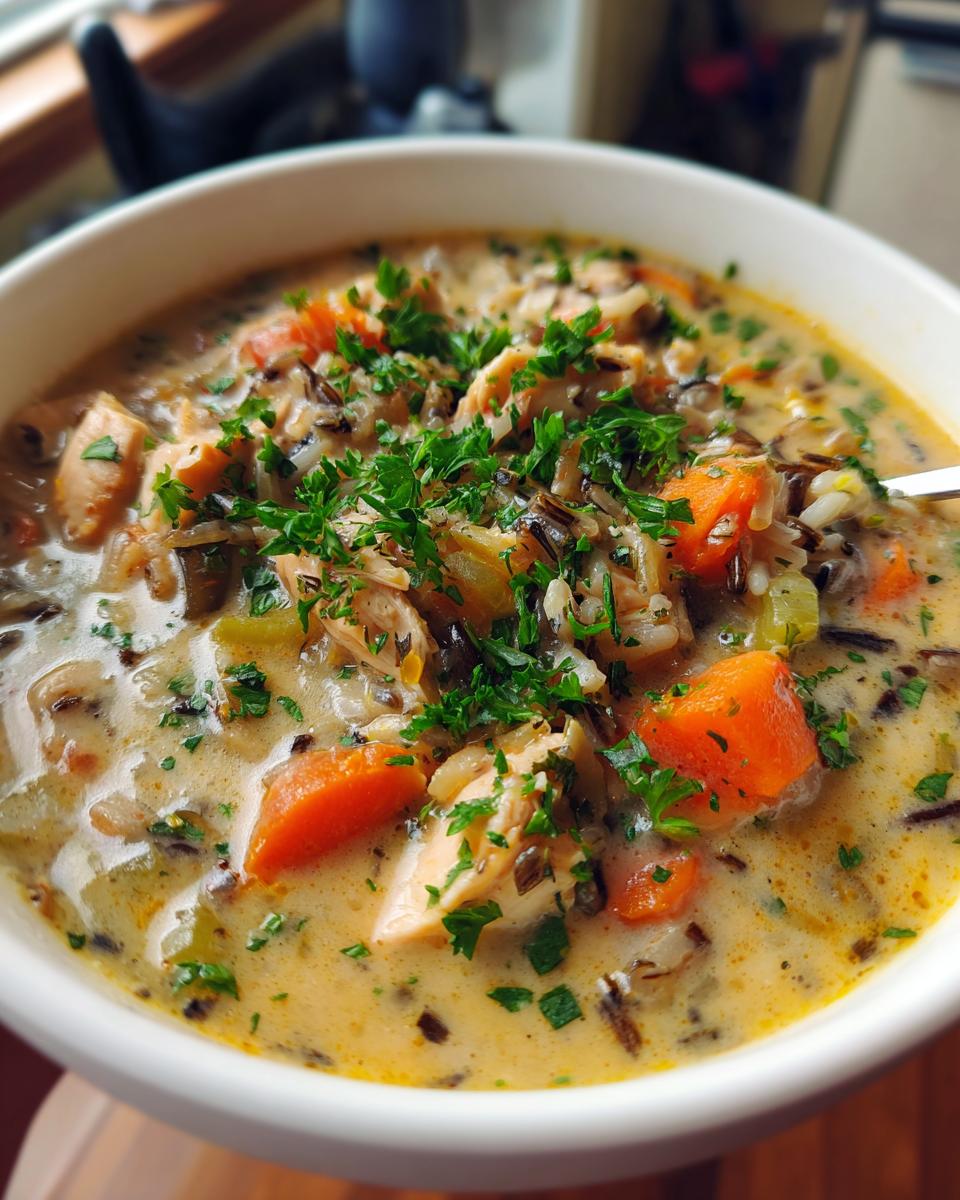Creamy Turkey Wild Rice Soup - detail 2
