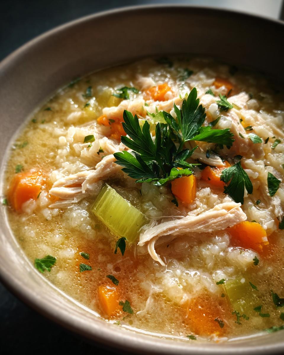 Creamy Turkey and Rice Soup - detail 2