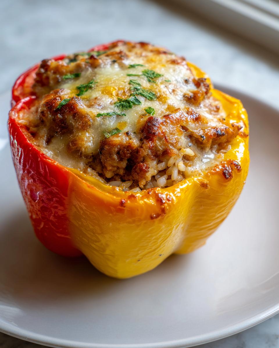 Ground Turkey Stuffed Peppers - detail 2