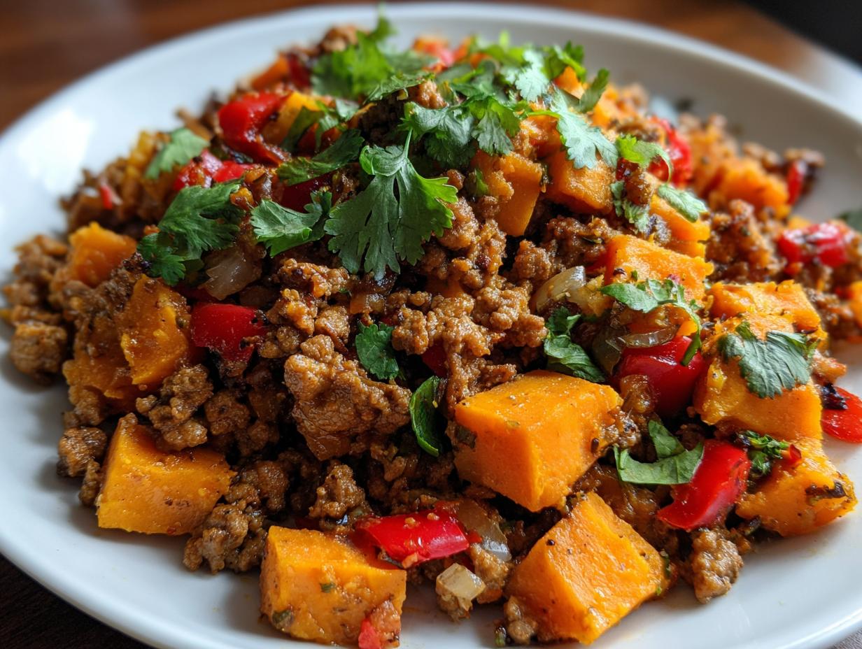 Ground Turkey Sweet Potato Skillet