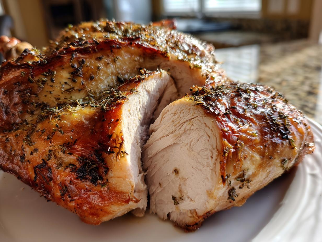 Herb-Roasted Turkey with Herbs and Garlic