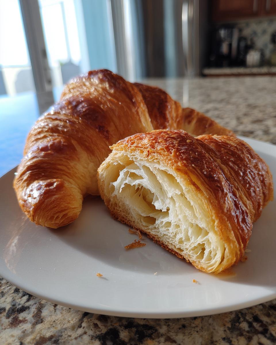 Homemade French Croissants - detail 2